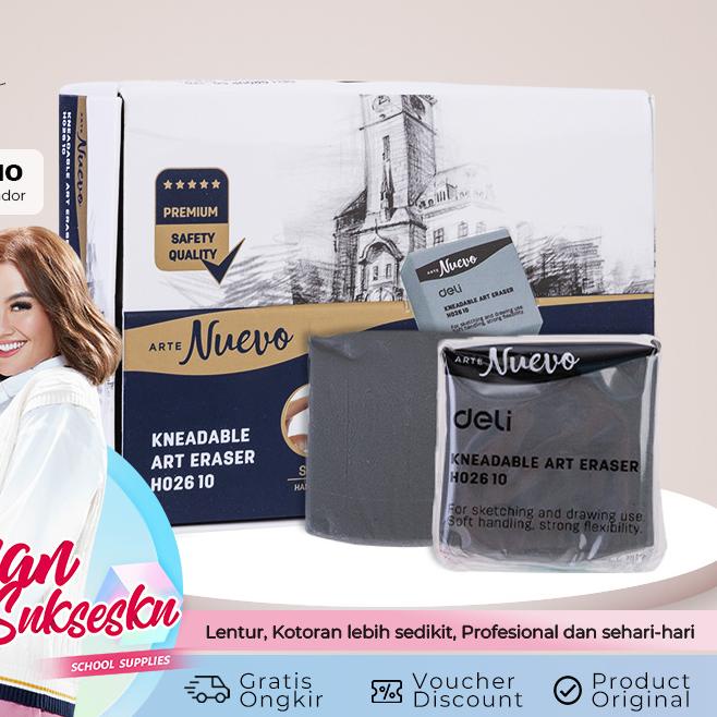 

Limited | KP8 | Deli School Eraser / Penghapus Bersih Bisa Dibentuk Sesuai Keinginan EH02610