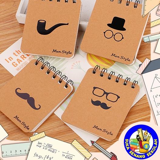 

Limited | KP8 | Buku Tulis Mini Spiral / Note Pad Men Style 70 Lbr B0043