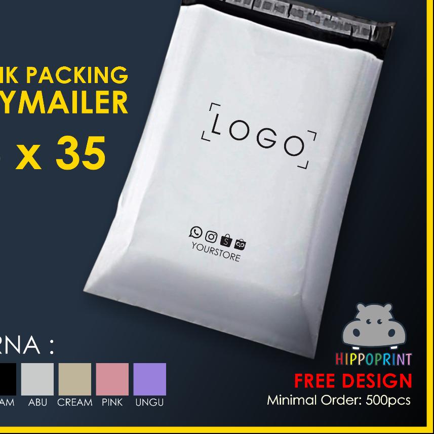 

Discount | HJ6 | Plastik Polymailer 25x35cm + Custom Sablon Logo (Free Design)