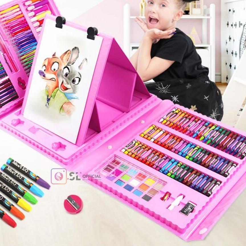 

Promo | KP8 | Crayon Mewarnai Art Full Set 150Pcs / 208Pcs / Krayon Mewarnai Anak Pensil Warna Perlengkapan Mewarnai Lukis
