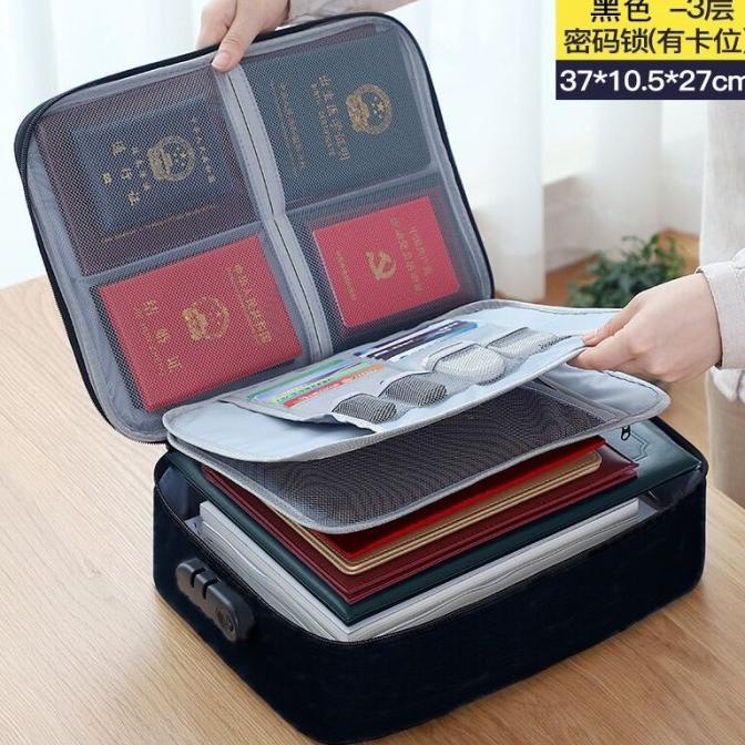 

Tas Dokumen / Tas Travel Dokumen / Document Storage Box Password