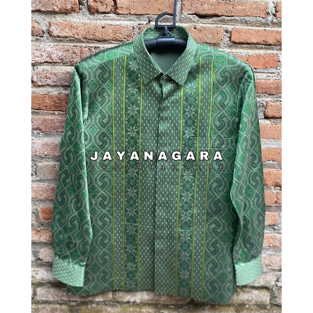 Kemeja Tenun Jayanagara Original Handwoven 046