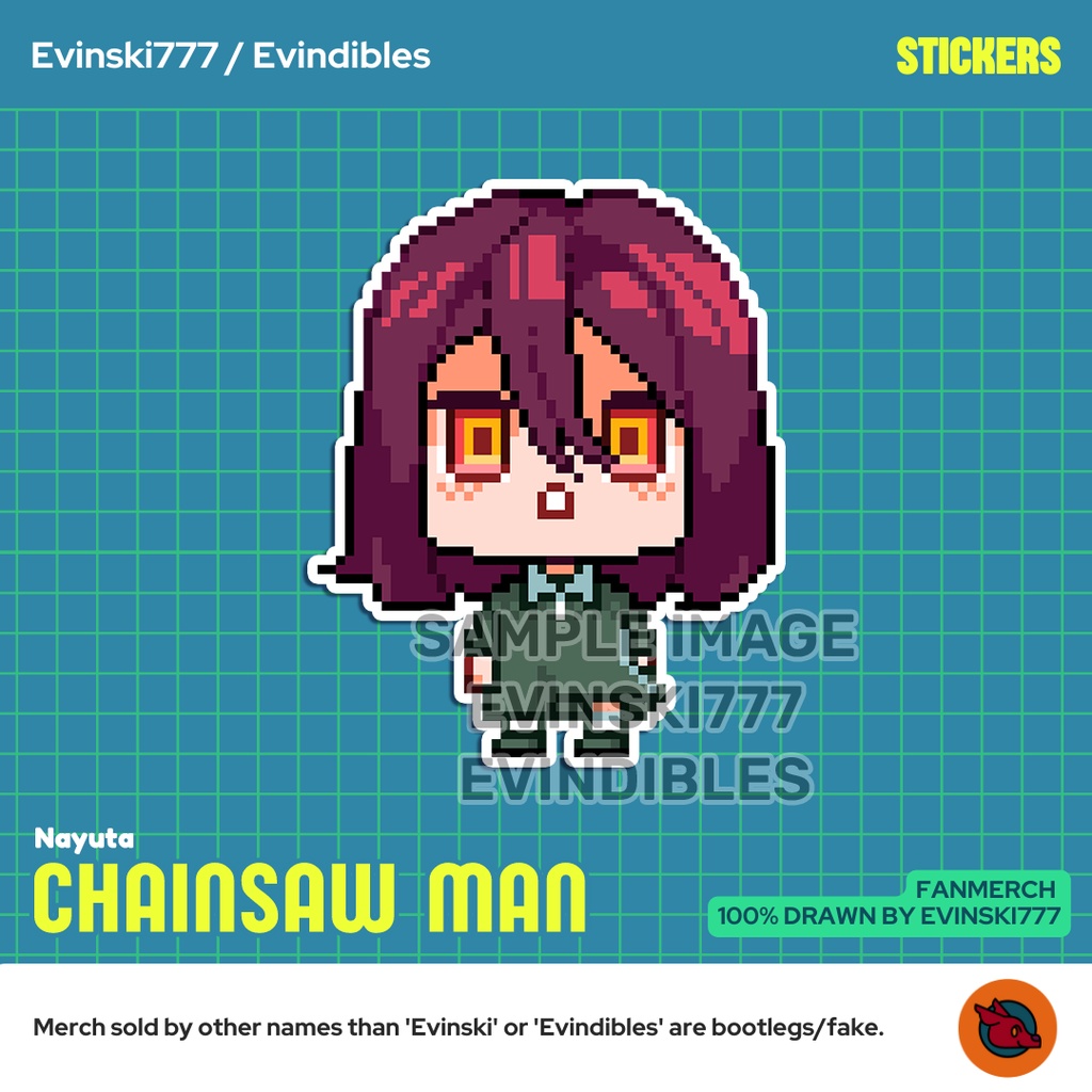 Stiker Sticker - Nayuta - Anime Manga Chainsaw Man CSM
