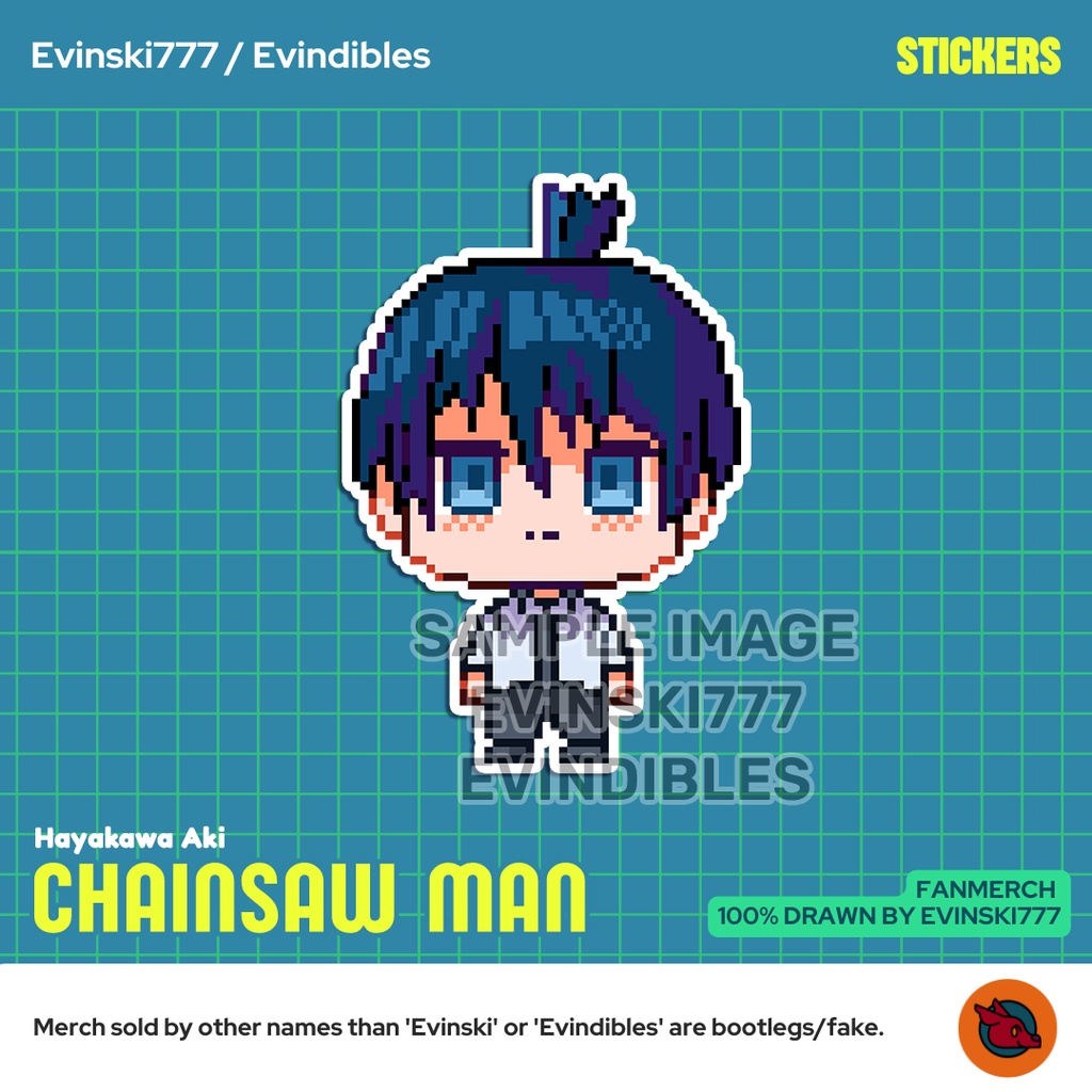 Stiker Sticker - Aki - Anime Manga Chainsaw Man CSM