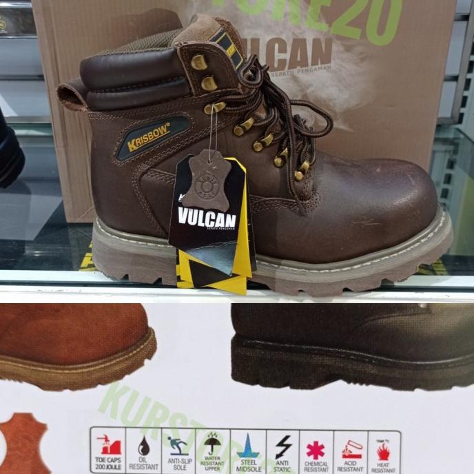:>:>:>:>] Sepatu Pengaman Vulcan 6in/ Krisbow Safety Shoes Vulcan 6inc