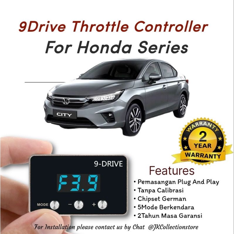 9 Drive Throttle Controller Honda City Series Remap Piggyback 9Drive