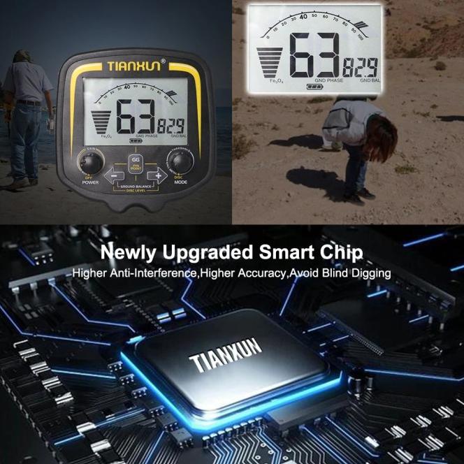 Pendeteksi Logam Underground Metal Detector Finder Tx-850 Tianxun