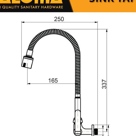 Keran Air Flexible Sink Wastafel Dapur Paloma Fcp 6269 / Fcp 6267