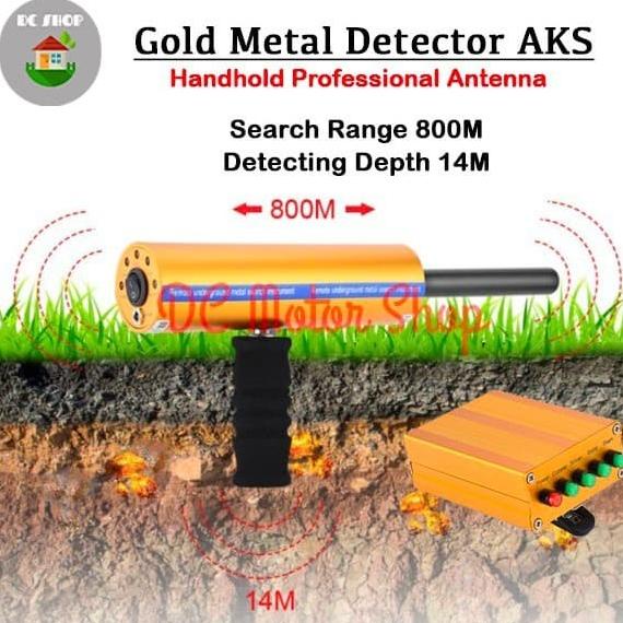 Metal Detector Jarak Jauh Aks 3D Wide Range Gold Emas Diamond Silver