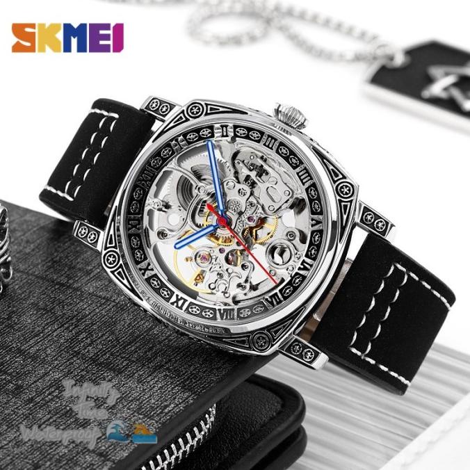 %%%%] Jam Tangan Skmei 9271 Cowok Analog Mesin Automatic Original Waterproof
