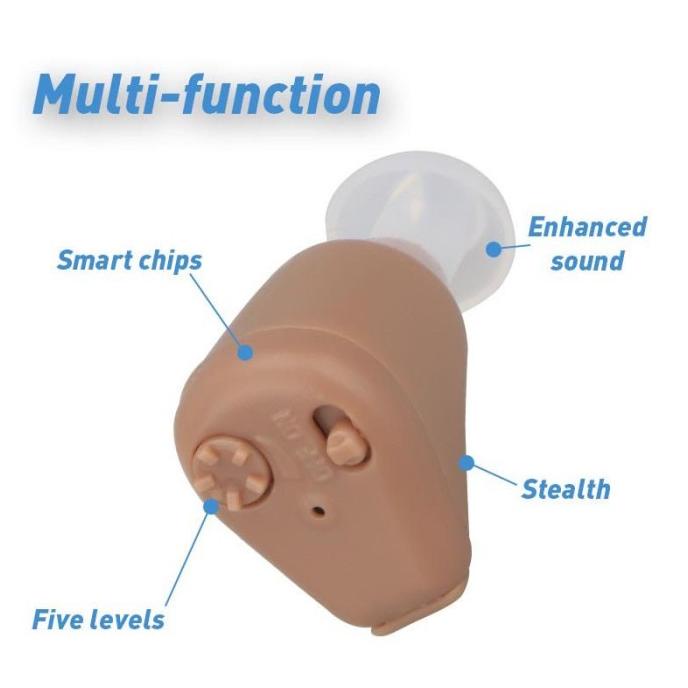 Alat Bantu Dengar / Pendengaran Earphone Mini Usb Charging 5 Level