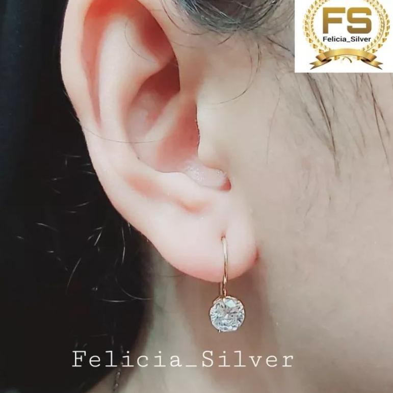 [KODE RCPPA] ANTING PERAK ASLI SILVER WANITA DEWASA 925 LAPIS EMAS DESI 1 GRAM