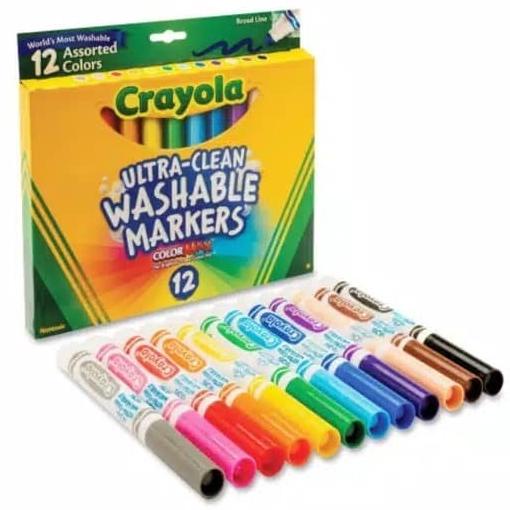 

Crayola Washable Marker Broadline 12