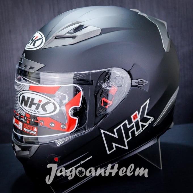 NHK Helm RX9 / RX 9 Hitam DOP / RX-9 SOLID Black Doff
