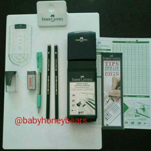 

[KODE LD9H9] Paket Papan Ujian Acrylic Faber Castell/Set Alat Tulis