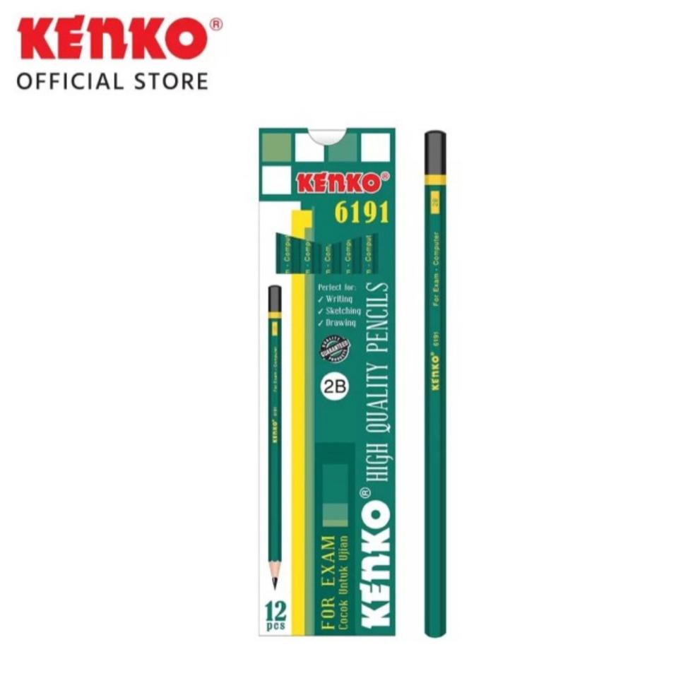 

[7BW] KENKO Pensil Kayu 2B/ Pensil Ujian/ Per Lusin 58