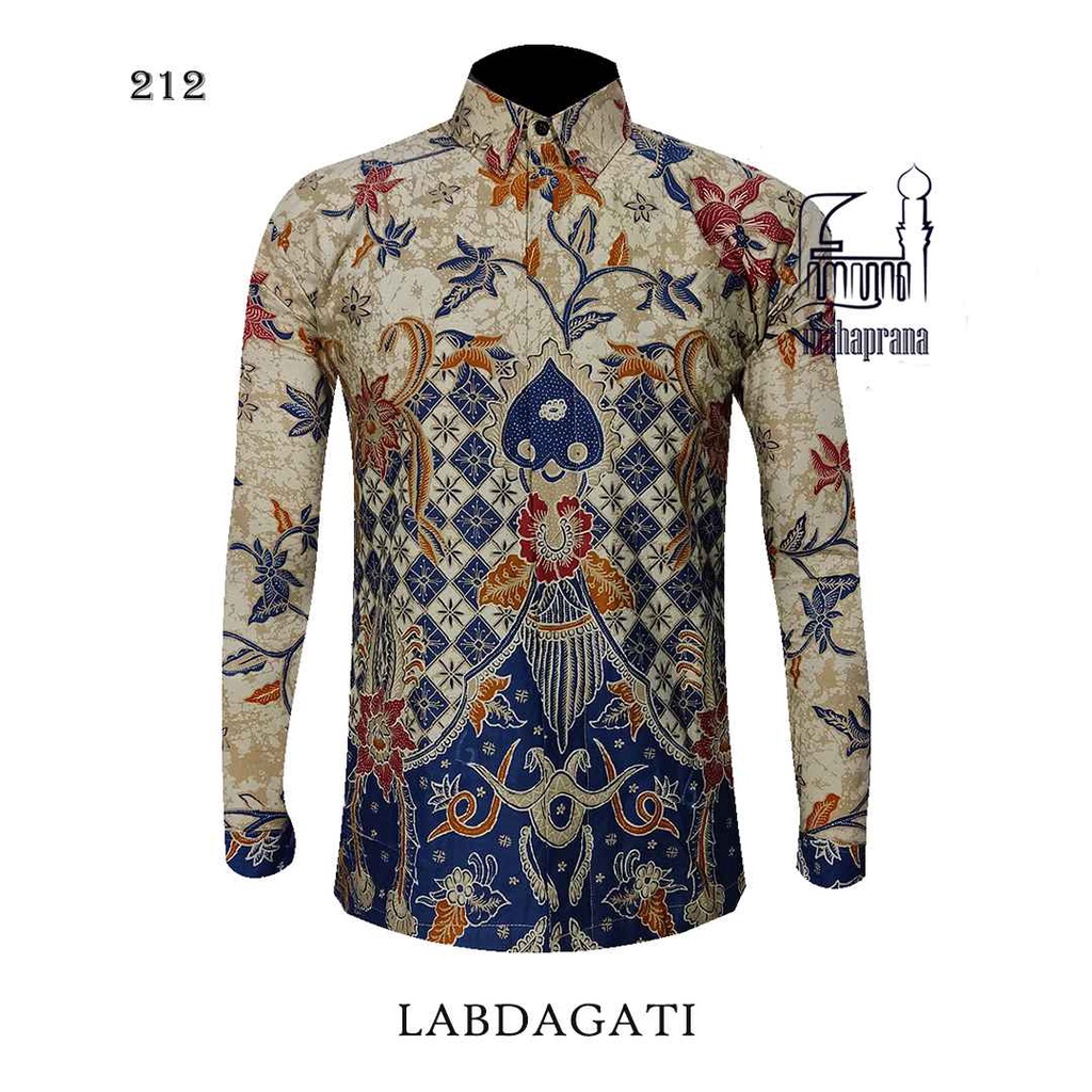 BATIK MAHAPRANA Motif LABDAGATI Atasan Kemeja Batik Pria Lengan Panjang Full Furing MHP-212