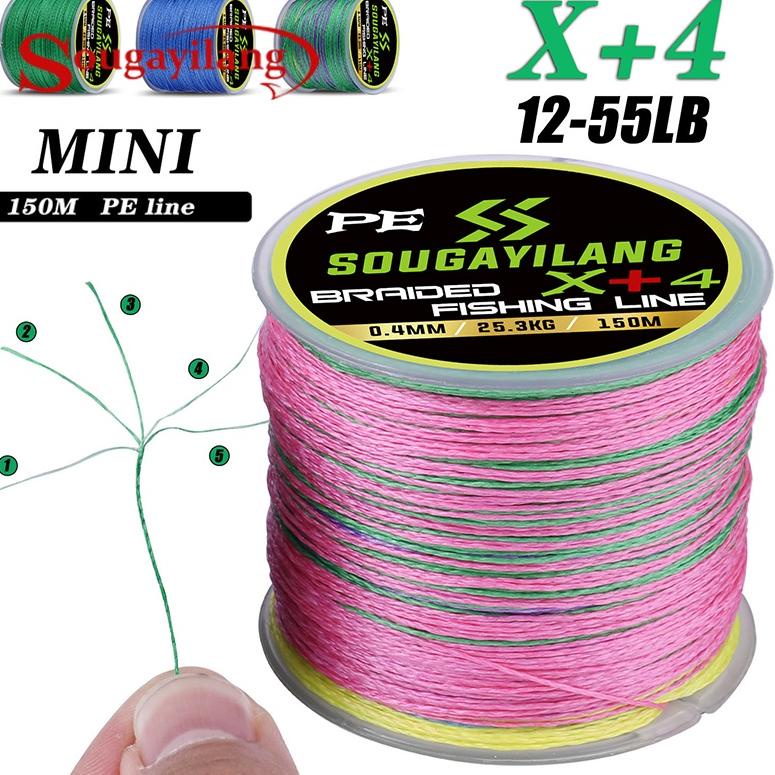 [KODE AGMK0] Sougayilang Senar pancing PE superkuat Mini X 4 PE senar pancing 12-55 LB PE senar panc