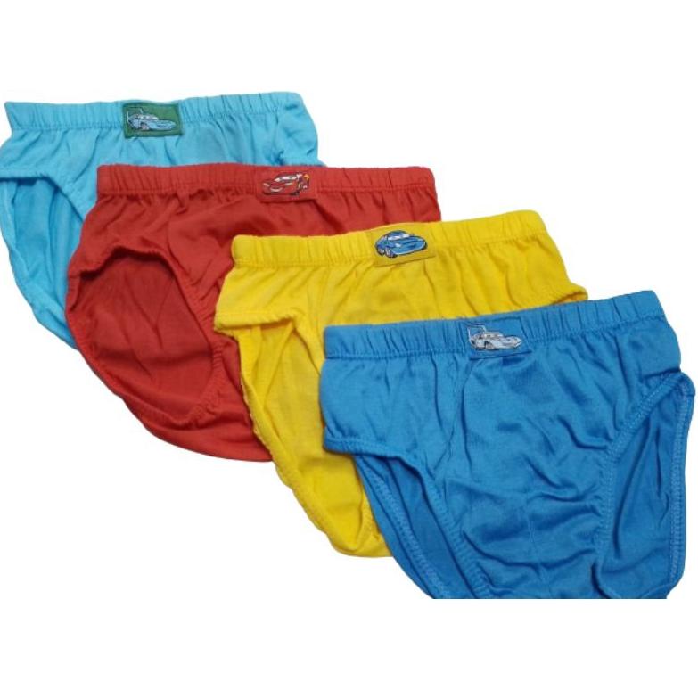 9APJI 3PCS CELANA DALAM ANAK COWOK POLOS 2-8 TAHUN M L XL Kirim Langsung ♪ヽ(