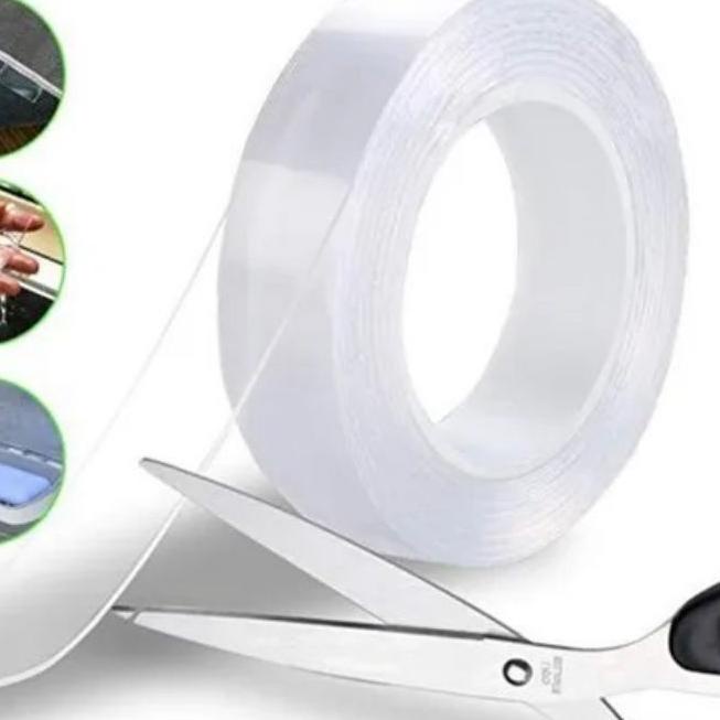 

6.6 Sale | FG2 | DOUBLE TAPE NANO BENING TRANPARAN 1M 3M 5M / NANO TAPE METER / DOUBLE TAPE ISOLASI BENING / TEMPELAN SERBAGUNA