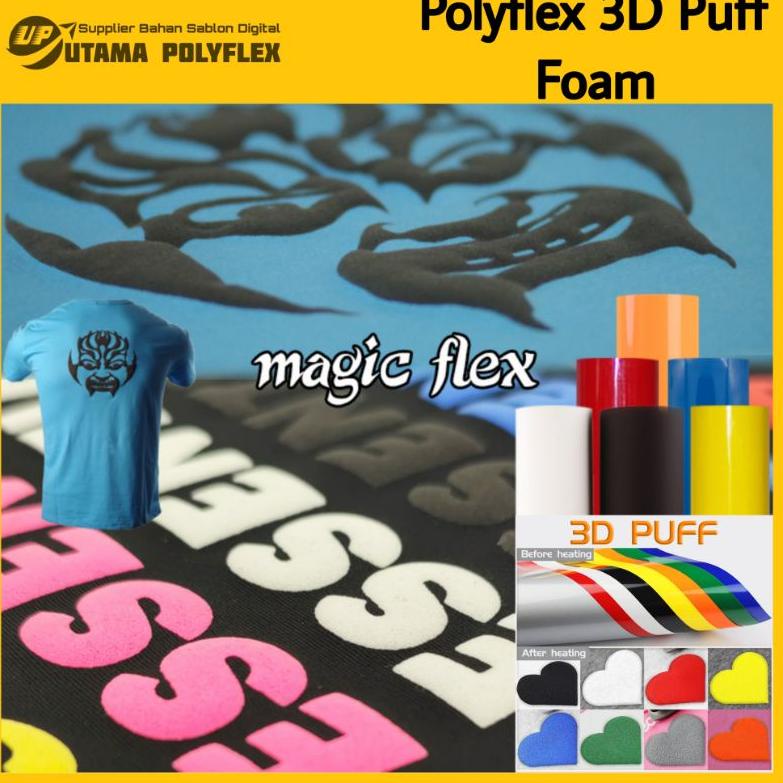 

[KODE TCVU7] Polyflex 3D Foam Puff Timbul Premium Quality / Magic Flex Best Seller