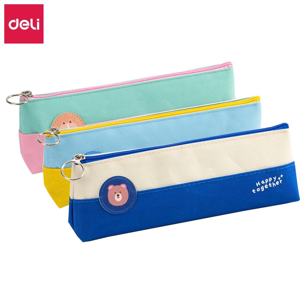 

Model Baru Deli Pencil Pouch / Tempat Pensil Kain 20 CM Gambar Kartun Kucing Anjing Beruang 2 Lapis EH908 ,,