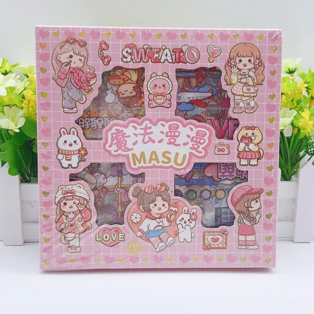 

Hot Sale MURMURE | STICKER 100 LEMBAR VERSI MASU MOMO STIKER BOX MOTIF KARTUN ANTI AIR BAHAN PVC !