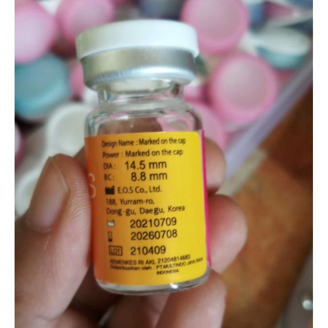 New - SOFTLENS EOS LUNA NATURAL ALMOND NORMAL MINUS s.d -10.00 Softlen KEMENKES ..