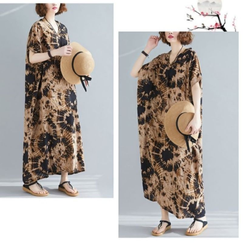 MDLV ~ 91013# Homewear Maxi Brown