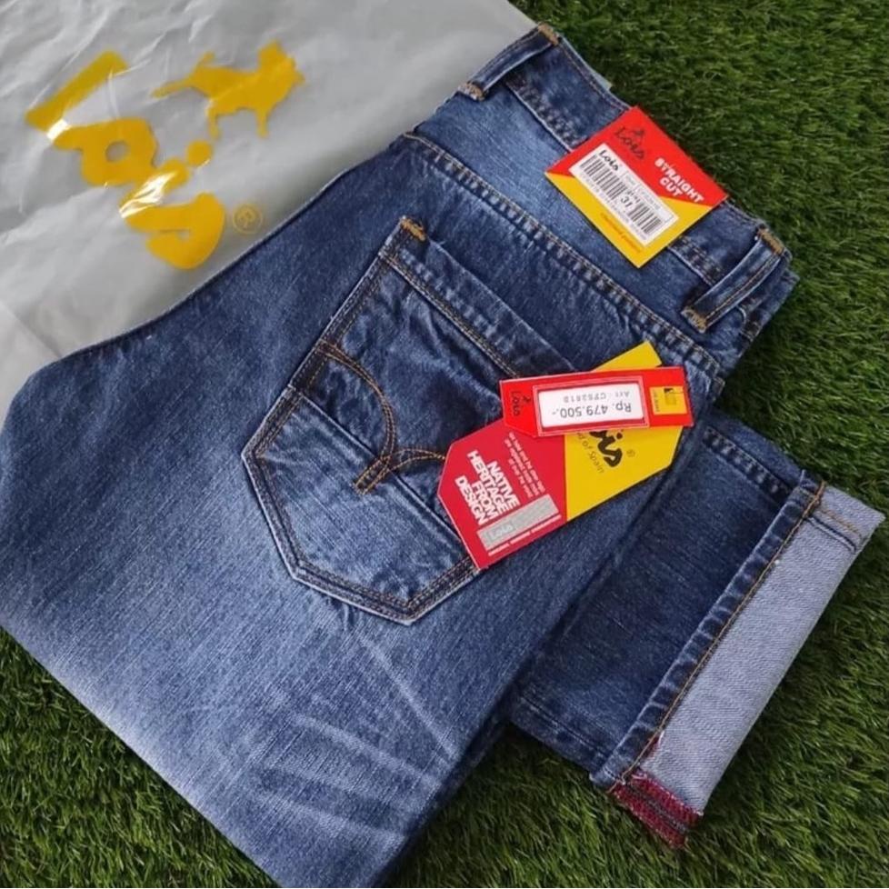 Import Terlaris Celana Jeans Lois Original Pria 27-38 Panjang Terbaru - Jins Lois Cowok Asli 100% Pr