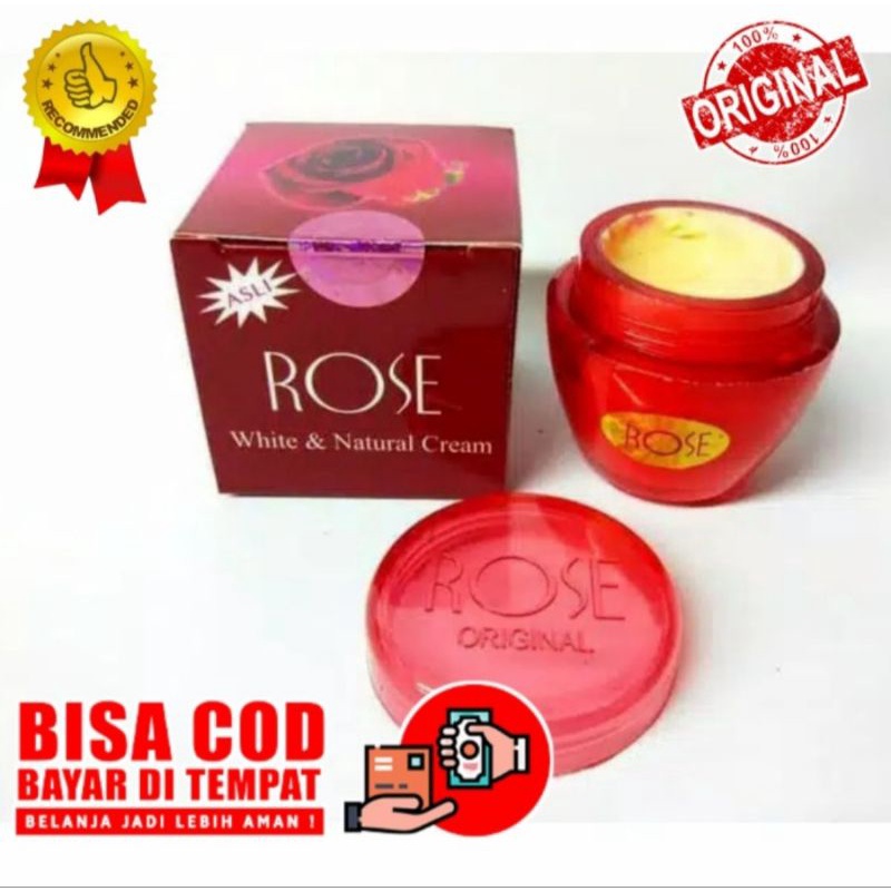 CREAM ROSE WHITENING / ROSE NATURAL ORIGINAL BPOM SUPER POT/ Cream rose whait original 100%.