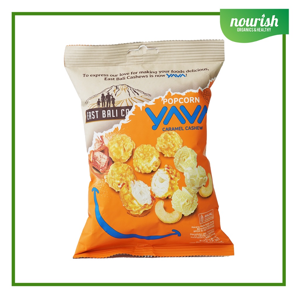

East Bali Cashew (YAVA), Popcorn Salted Caramel 60gr-JktBar