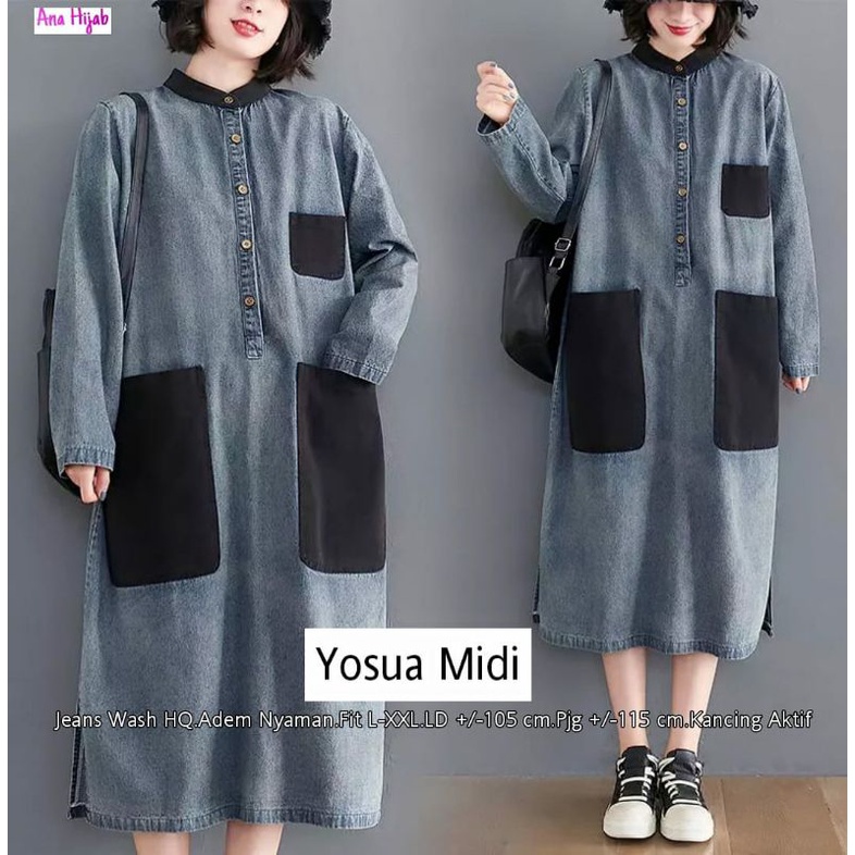 YOSUA MIDI DRESS ORI BY ANA HIJAB