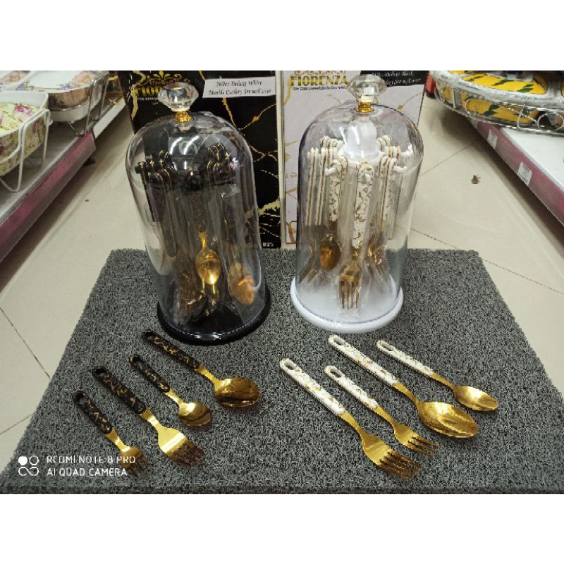 FIORENZA, SENDOK SET MARBLE