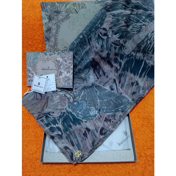 preloved buttonscarves farsha khaki PL