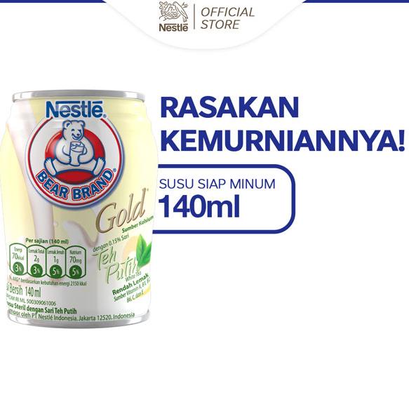 

STAR BEAR BRAND Susu Kaleng White Tea Susu Steril 140 ml