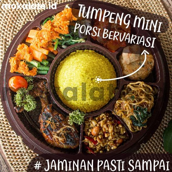

ORIGINAL% Nasi Tumpeng Mini Sekat Siap Saji Instant Halal Porsi Bervariasi