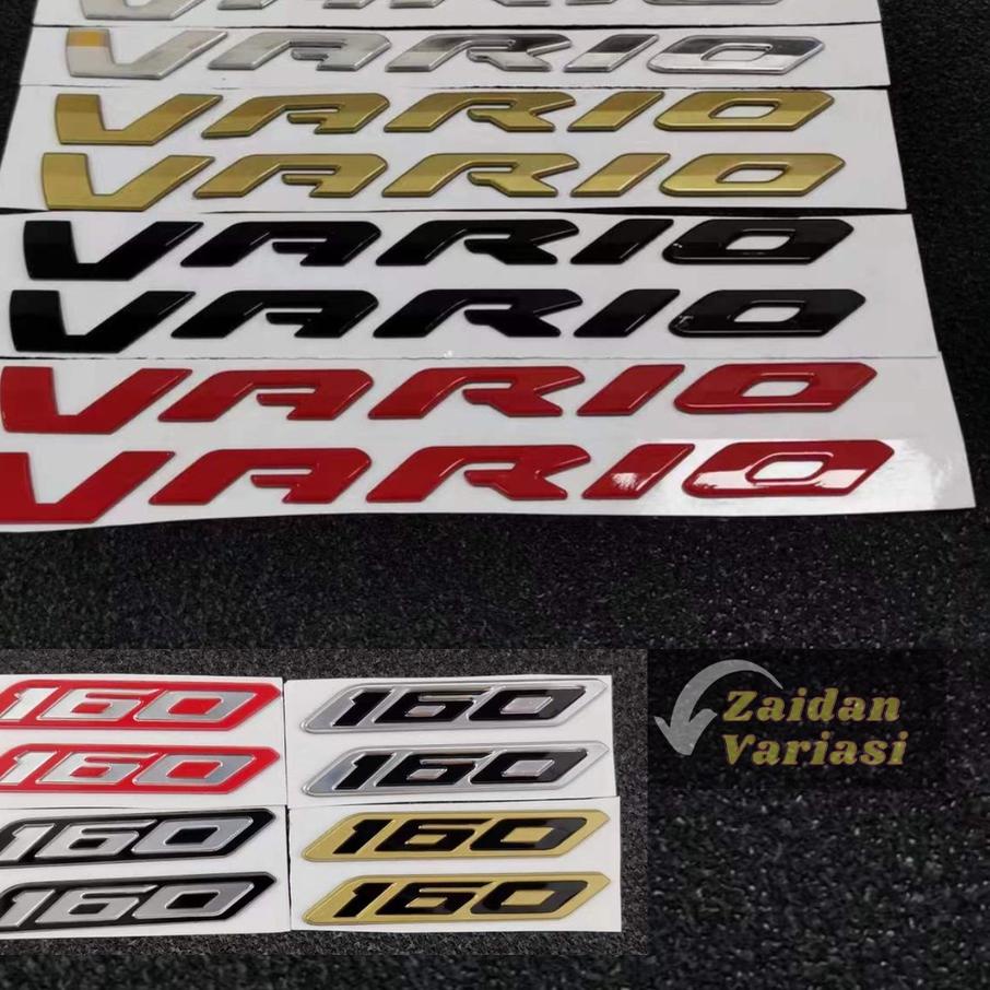 Stiker Emblem Vario 160 Sticker Logo Timbul Full Body Cbs Abs Merah Gold Hologram Jepang 125 150 3D