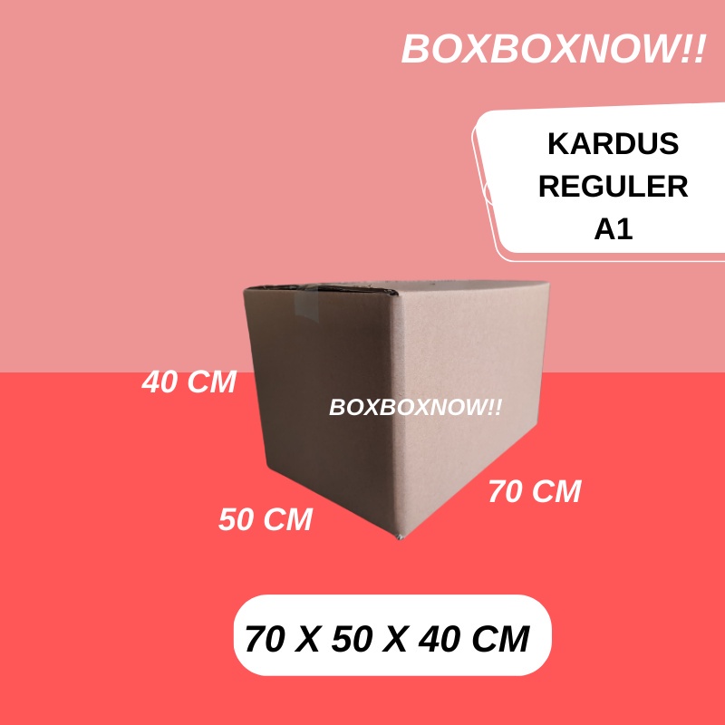 

70 X 50 X 40 CM KARDUS BOX POLOS KARTON PACKING JUMBO PINDAHAN DUS COKLAT BARU