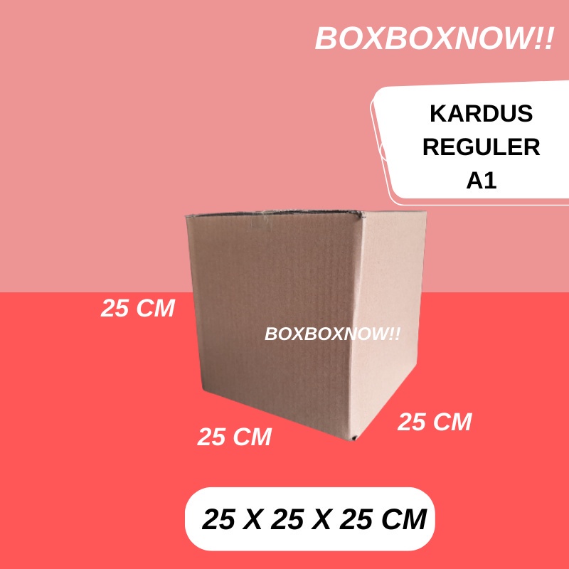 

25 X 25 X 25 CM KARDUS PACKING KEMASAN KARTON BOX DUS KOTAK PACKAGING POLOS MURAH BARU