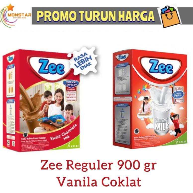 

Terbaru SUSU ZEE 900GR VANILA COKLAT ZEE Reguler 900 gr 2X450 gram