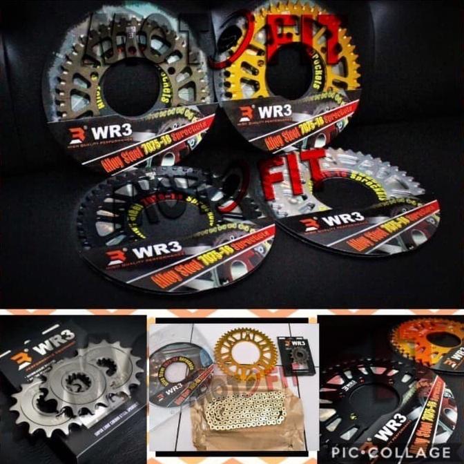 %%%%] Gear Set Kawasaki Ninja 250r/Ninja 250fi /Z250|Rantai Ninja 250 wr3