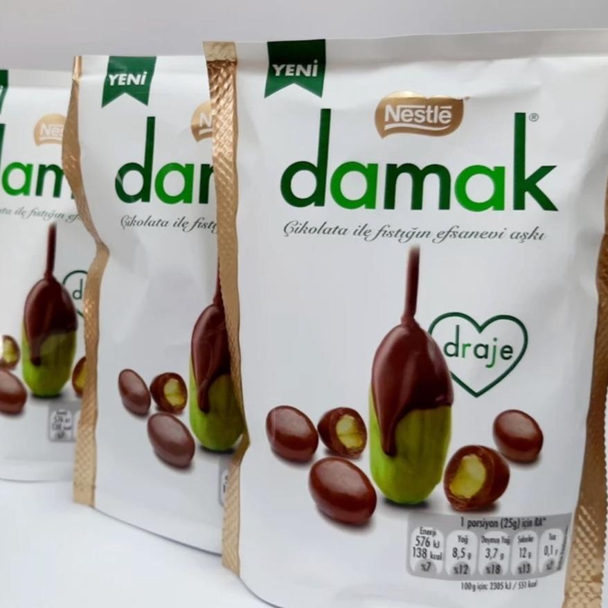 

Coklat Nestle Damak Pistachio Draje | Coklat Turki Damak Pistachio Draje | Nestle Coklat