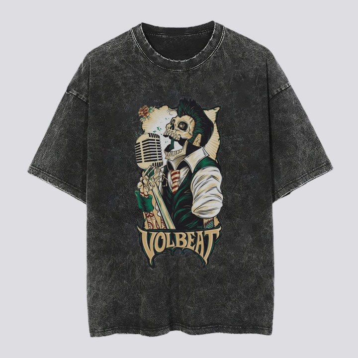 Kaos Band Washed Volbeat Rock