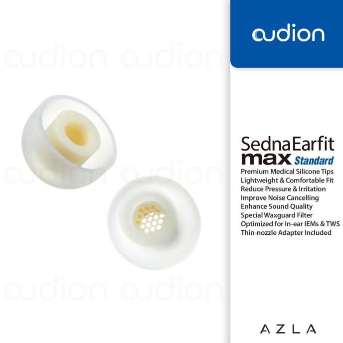 Terbaru Azla Sednaearfit Max Standard | Medical Silicone Eartips For Iem & Tws