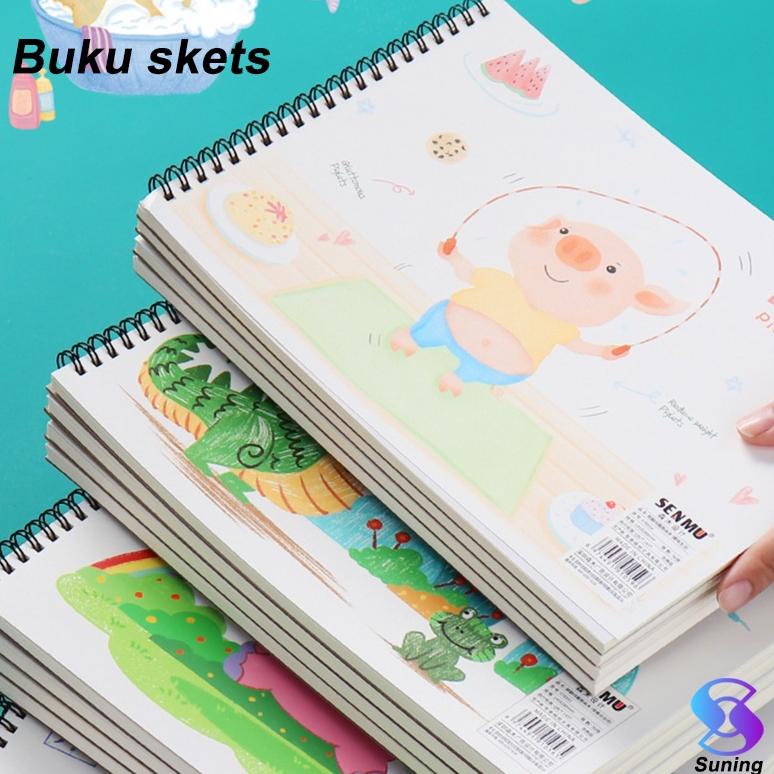 

M081 WaterColor Book Kertas Buku Lukis 30/50 Lembar Buku Gambar Desain Melukis Water Colour Paper Cat Air Tebal 100gsm Lukis 8185