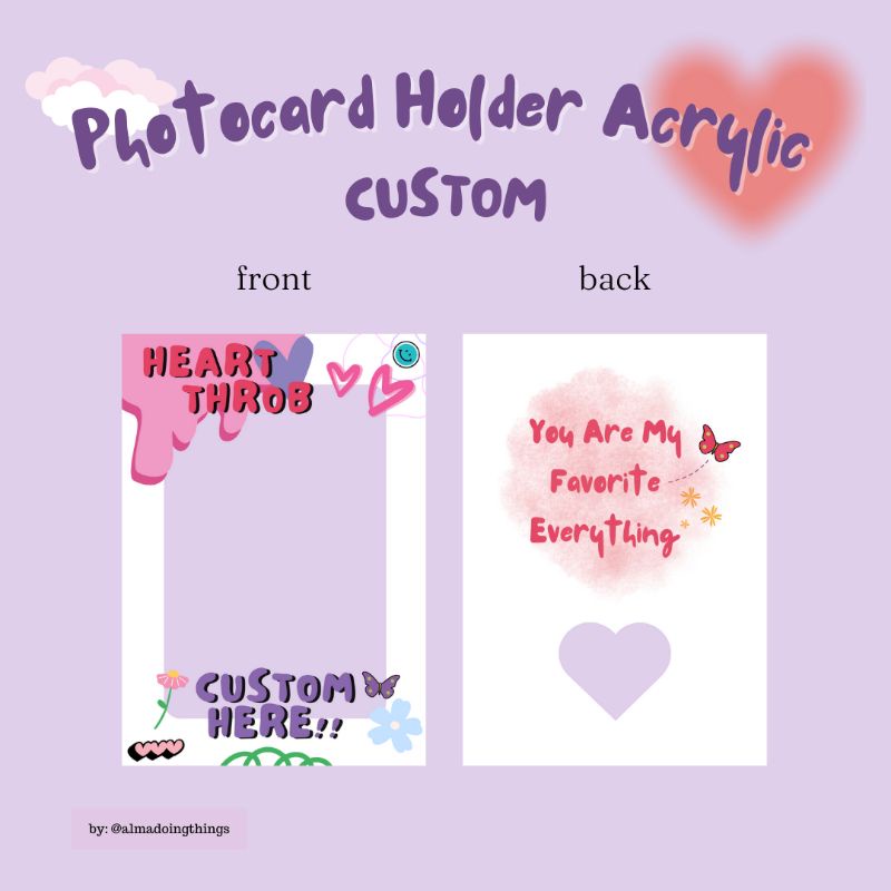 Photocard Holder Acrylic Custom