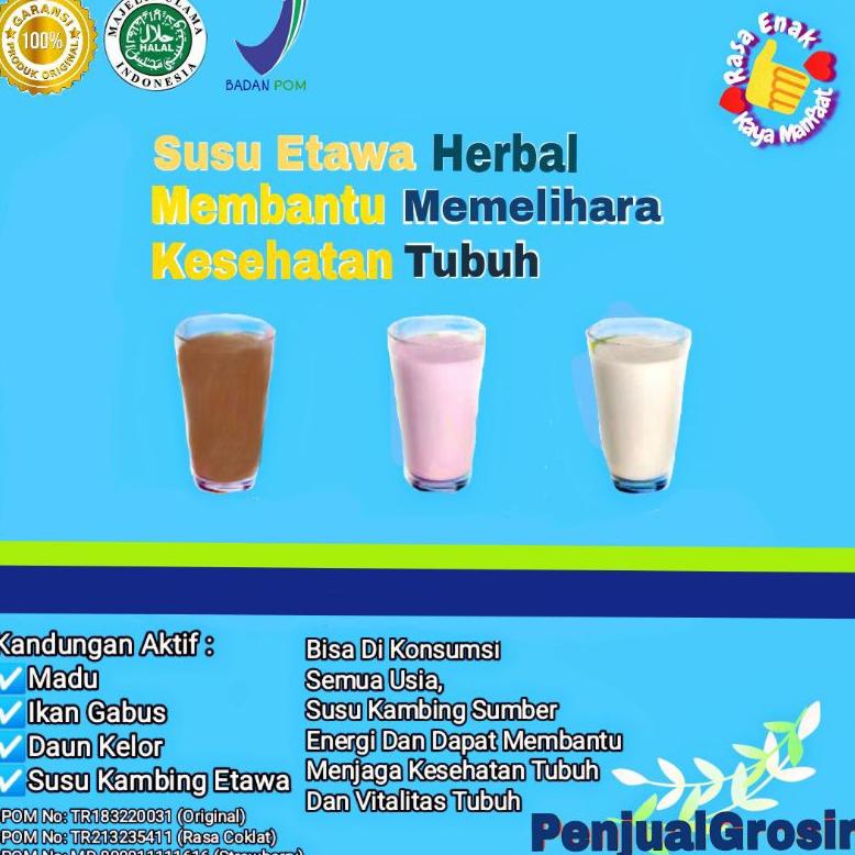 

5.5 COD SUSU ETAWA PREMIUM HALAL KAYA MANFAAT / SUSU KAMBING ETAWA