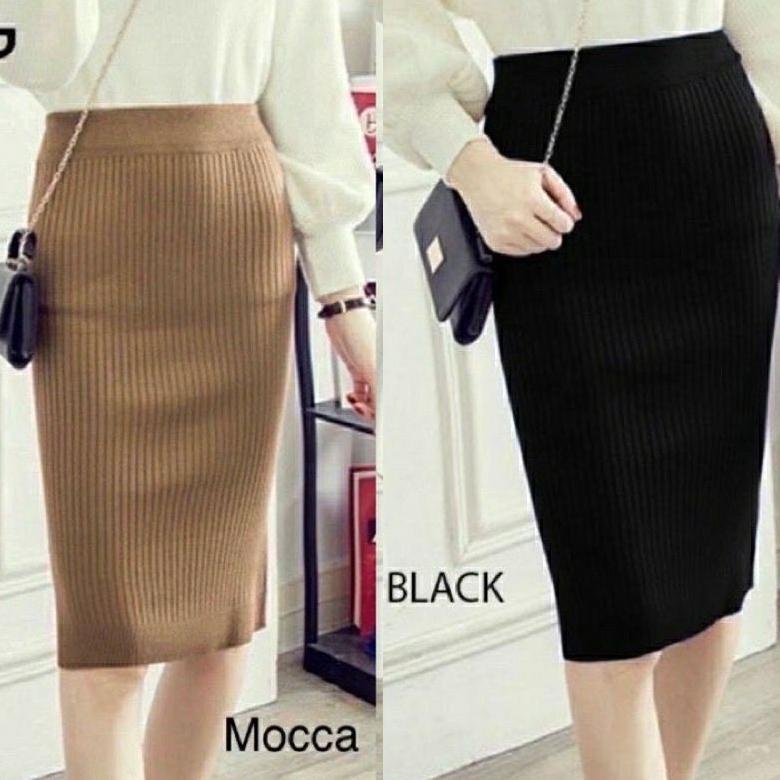 8.8 ROK SPAN ROK RAJUT PREMIUM ROK WANITA TEBAL ROK 3/4