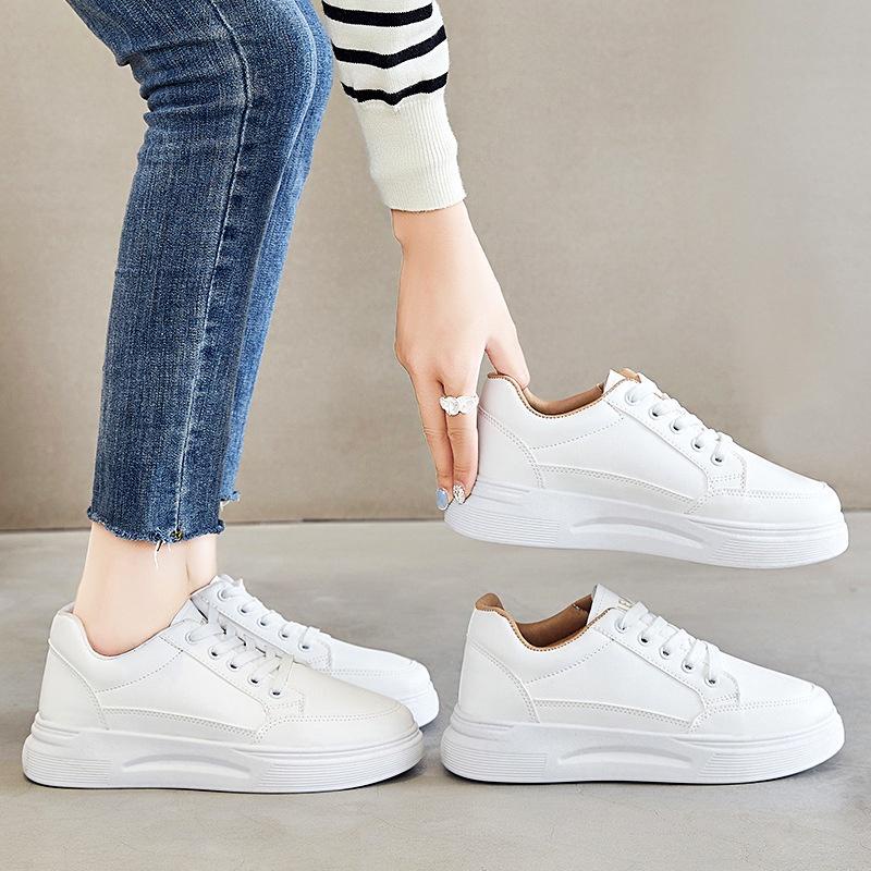 GROSIRTAS LV0242 Sepatu Sneakers Putih Wanita Sepatu Kets Simple Import Basic Style